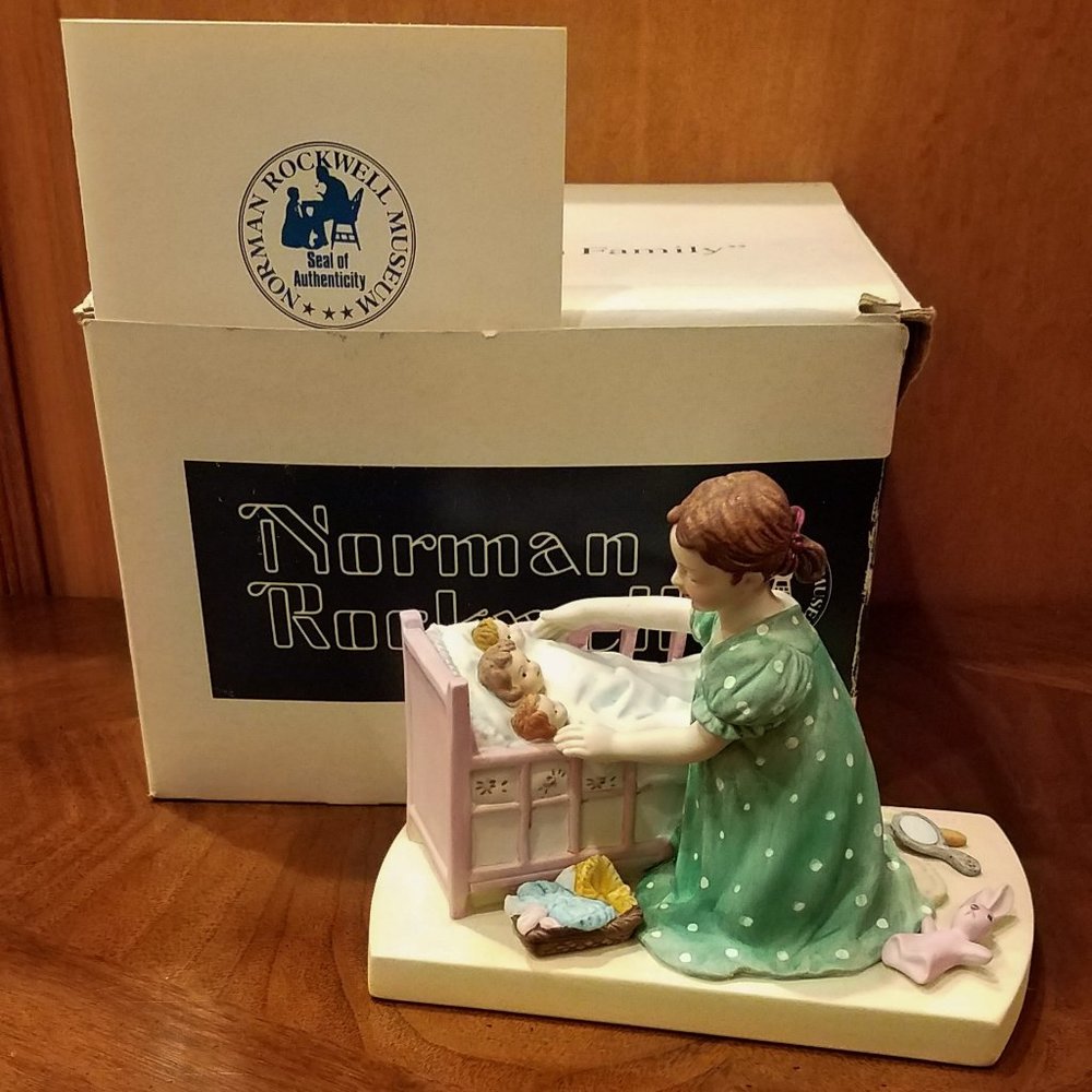 Norman Rockwell "Little Mother" Figurine